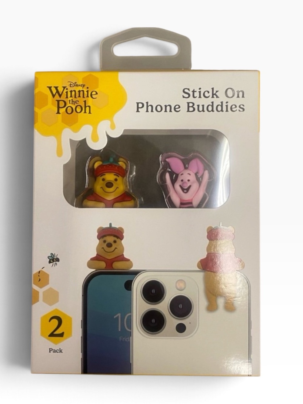 Disney Winnie the Pooh & Piglet Stick On Phone Pals Buddies 2 Pack